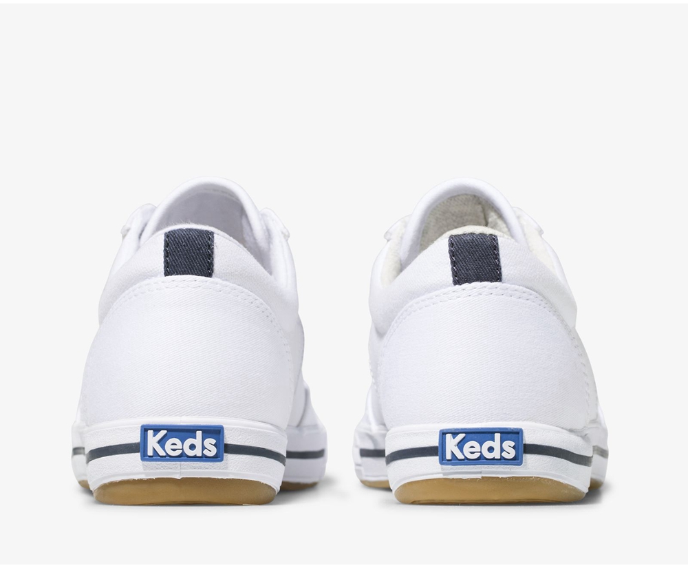 Womens Keds Sneakers - Courty - White - 1695-MNSXG